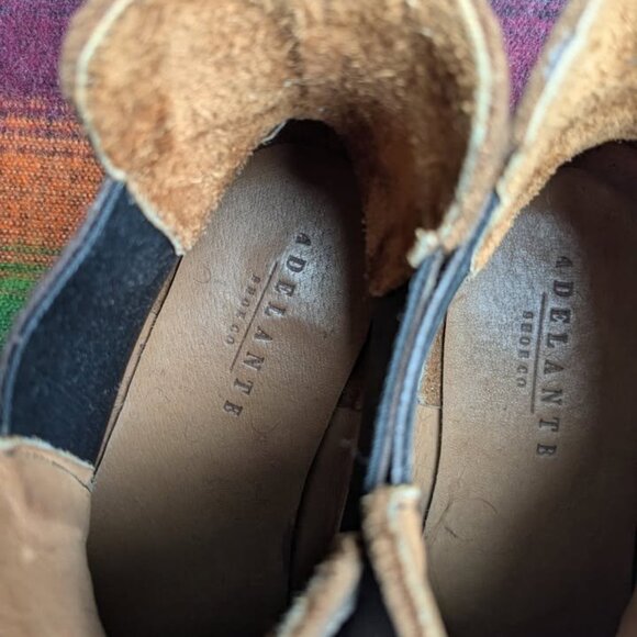 chocolate brown sustainable leather Chelsea boots/ blundstone-style boots - Picture 4 of 5